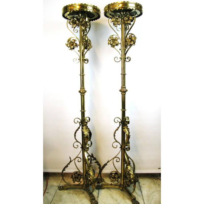 Large Plant Stands Church Brass The Crypt