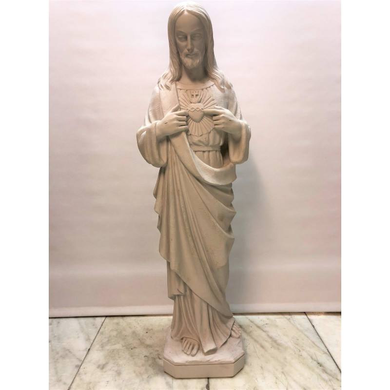 Marble statue of the sacred heart