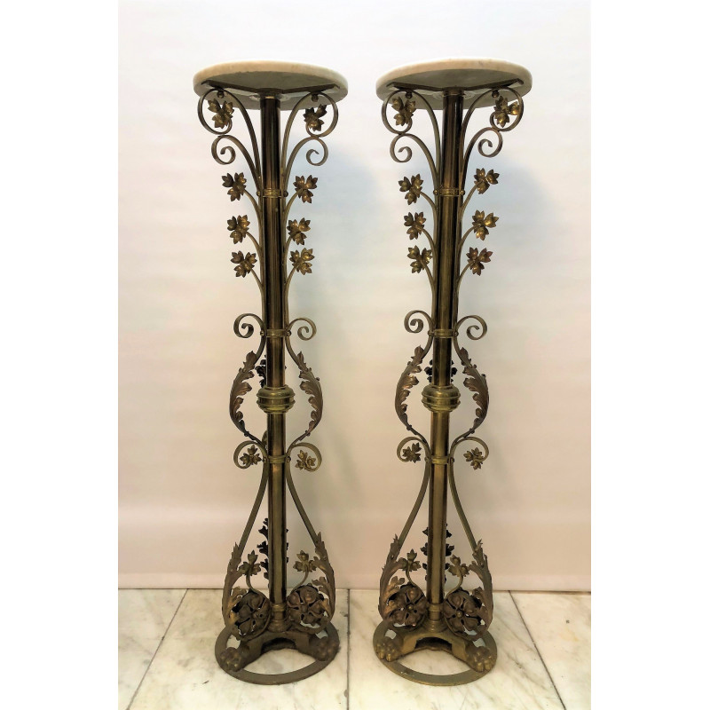A pair of altar stands