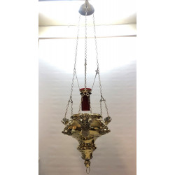 Large Brass Sanctuary Lamp 