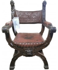 Carved Italian chair