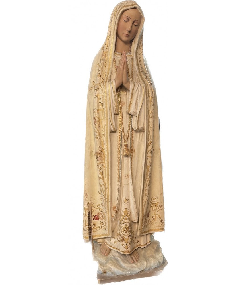 Lady of Fatima polychrome statue