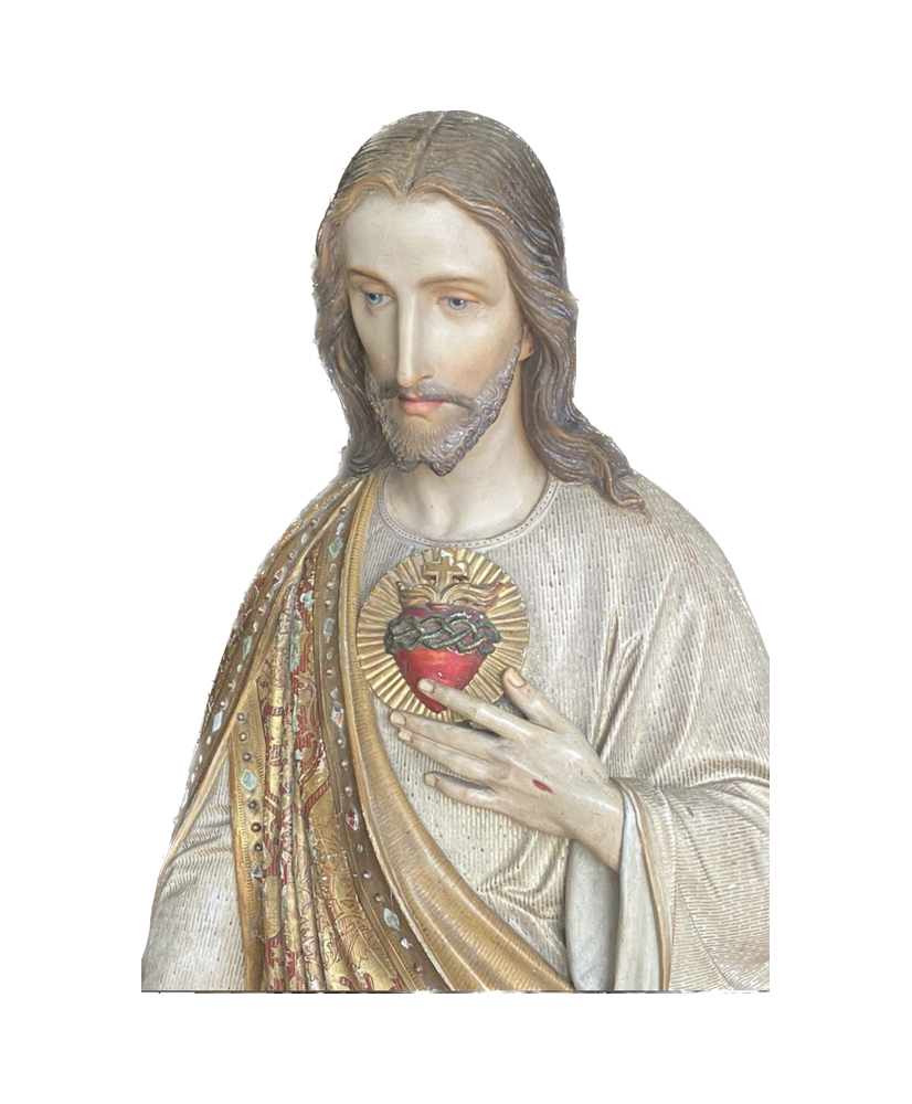 Large sacred heart statue Sacred Heart The Crypt