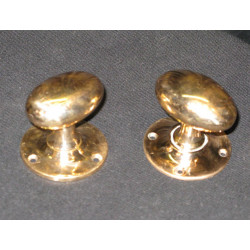 Brass/bronze oval handles