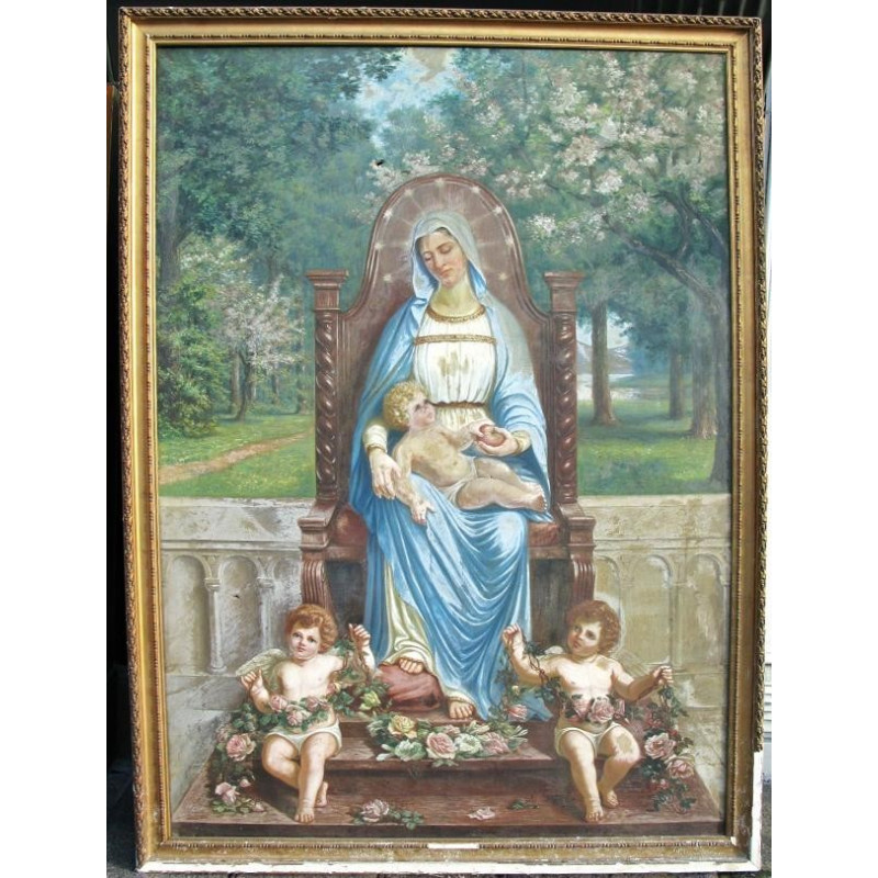 Our lady sitting with Child