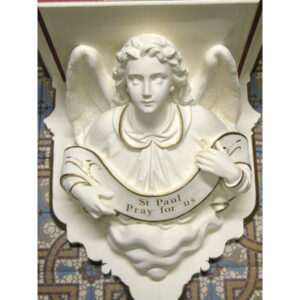 Angel wall statue stand