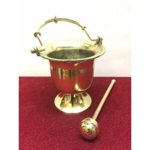 Aspersorium, holy water bucket and sprinkler