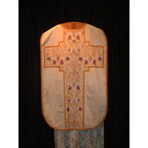 Beautiful white chasuble