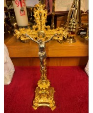 Gold Table Crucifix