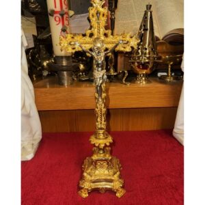 Gold Table Crucifix