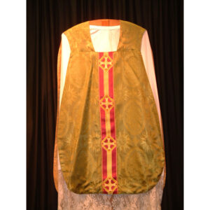 Green demask chasuble
