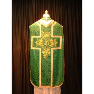Green demask chasuble