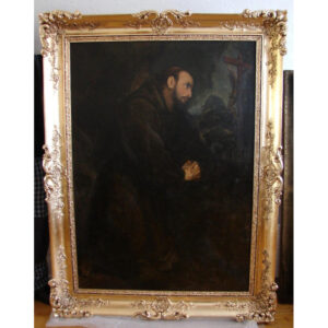 Large painting of St Francis