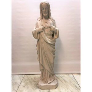 Marble statue of the sacred heart