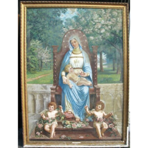 Our lady sitting with Child