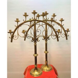 Pair of Arched Candelsticks