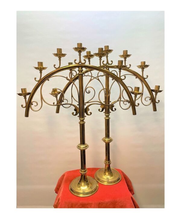 Pair Of Arched Candelsticks
