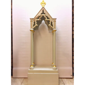 Wooden statue canopy